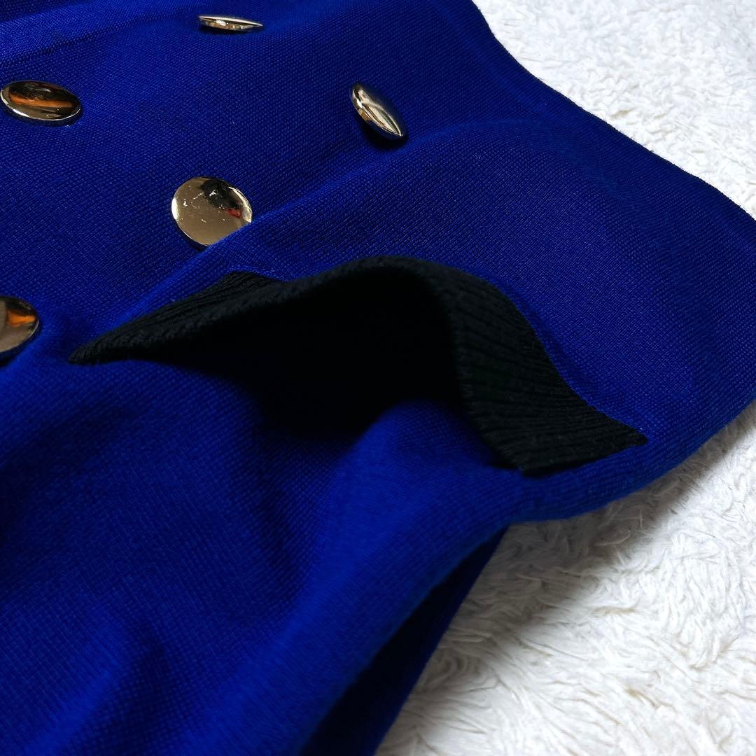 美品/イヴサンローラン　金ボタンバイカラージャケット　ダブル　ウール　M