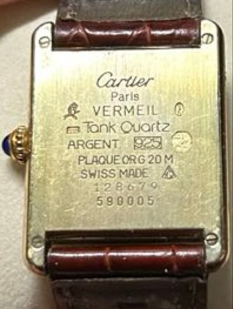 Cartier タンク　アナログ腕時計