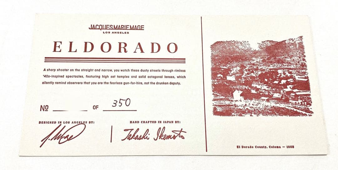 ジャックマリーマージュ　JACQUES MARIE MAGE サングラス　メガネ