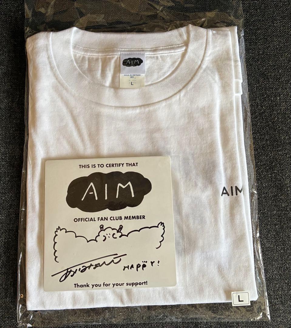 あいみょんサイン入り、AIM 公式ファンクラブメンバー Tシャツ Lサイズ