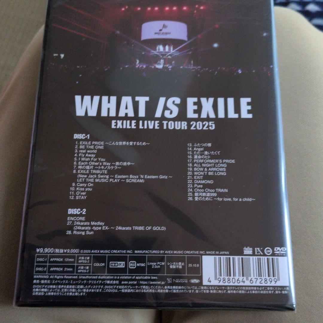 ミュージック WHAT /S EXILE EXILE LIVE TOUR 2025 2DVD