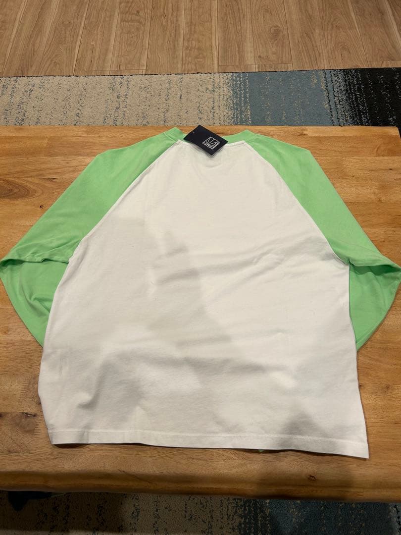 バ*ム様 RASSVET 長袖カットソー ホワイト/グリーン