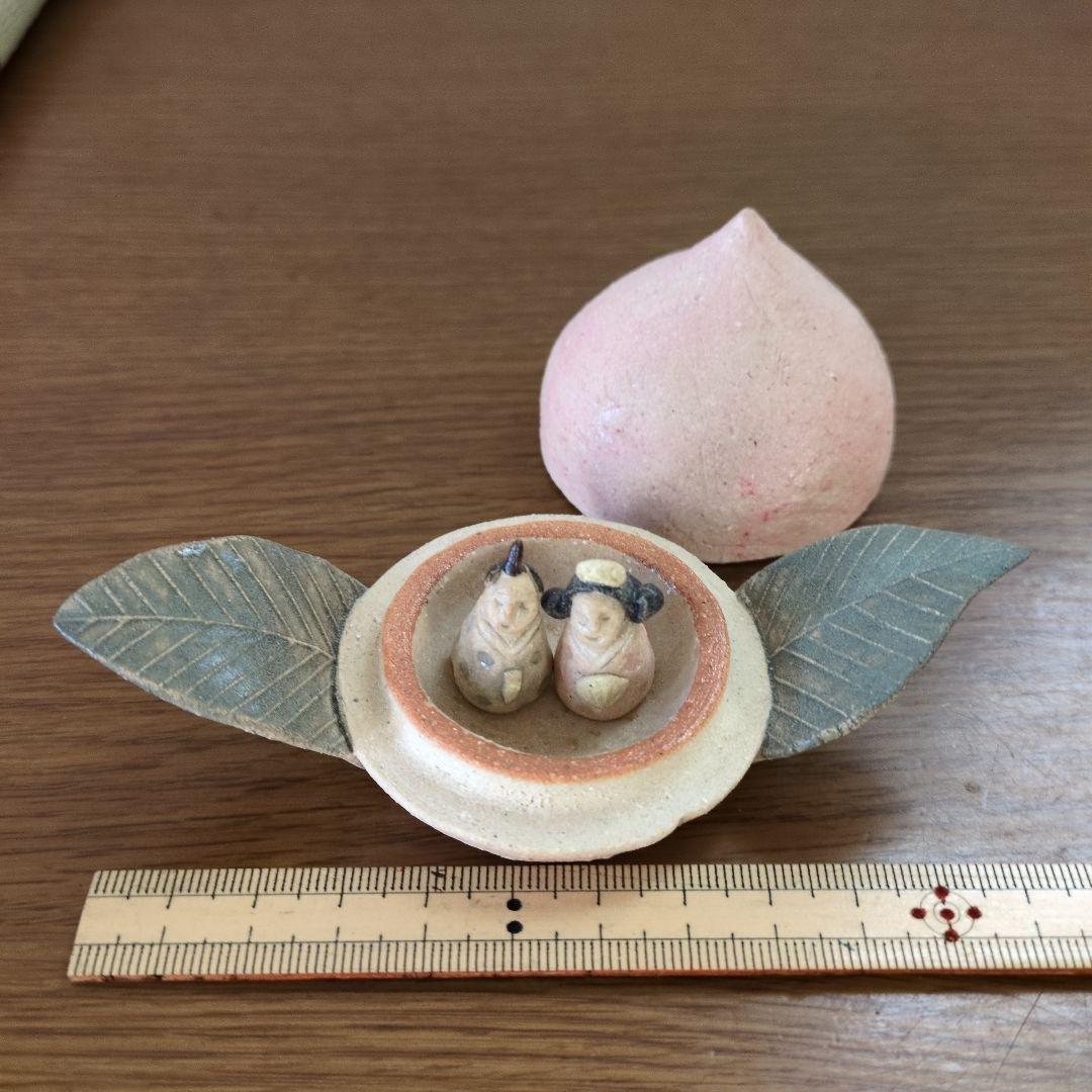 大野素子　桃のお雛様