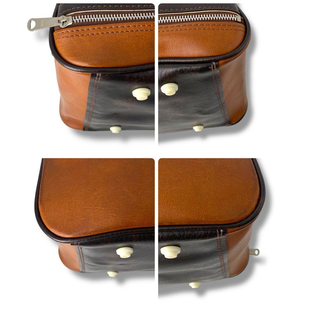 バッグ 90s Vintage Puma Leather Boston Bag