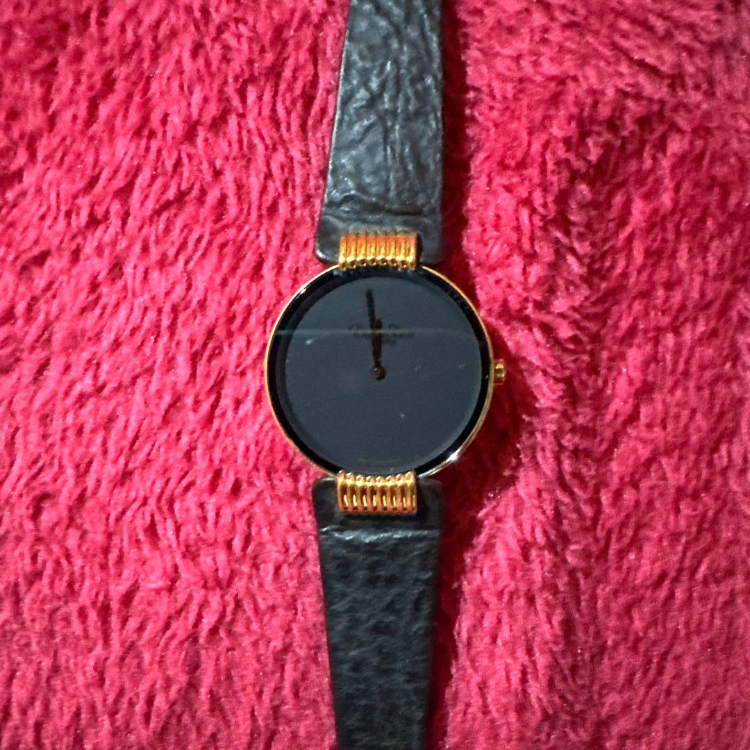 レディース腕時計　Christian Dior ブラックムーン