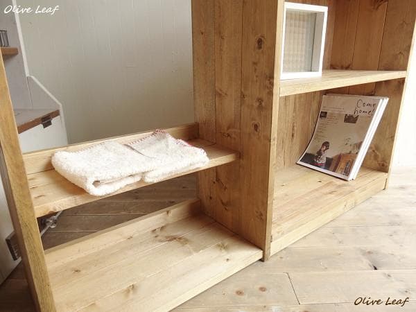 サイズ、デザインオーダー可！お子様用ハンガーラック●ナチュラルブラウン●受注製作