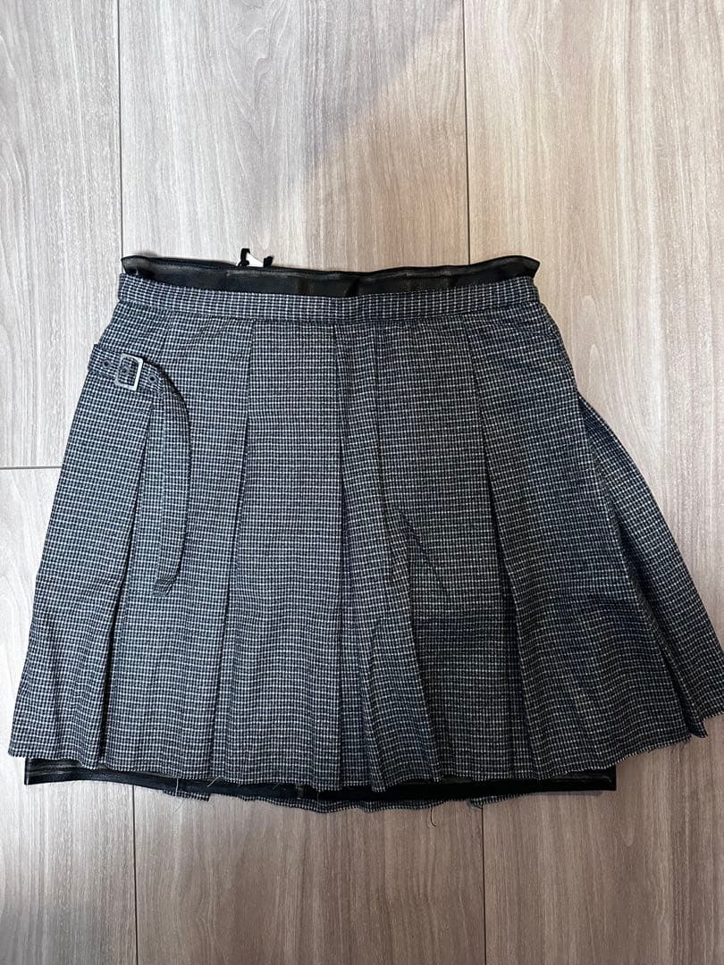 PRANK PROJECT フェイク　レザーコンビ プリーツスカート　新品