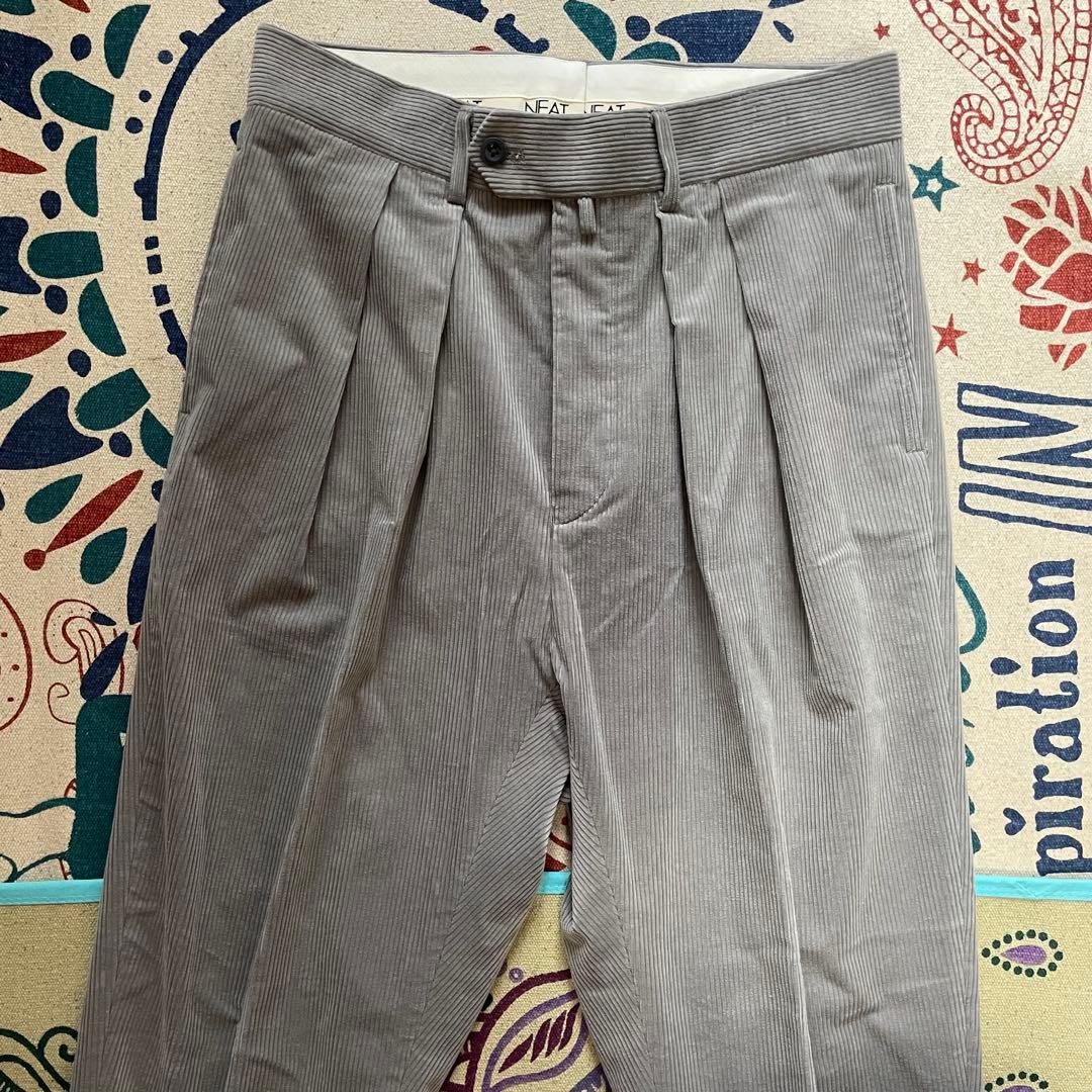 【美品】NEAT コーデュロイ　ワイドテーパード 44