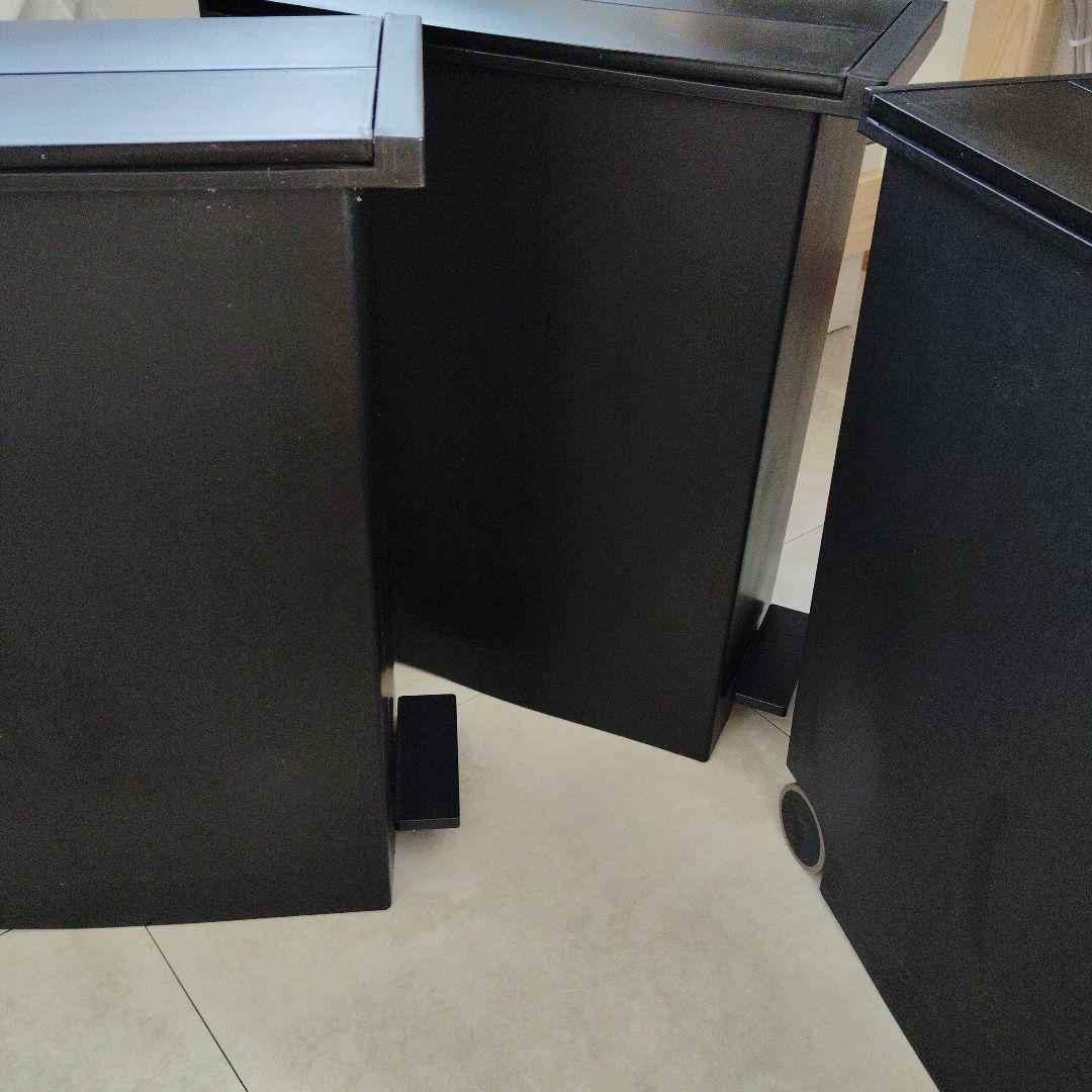 KEYUCA両開きダストボックス　27L 3個セット　黒