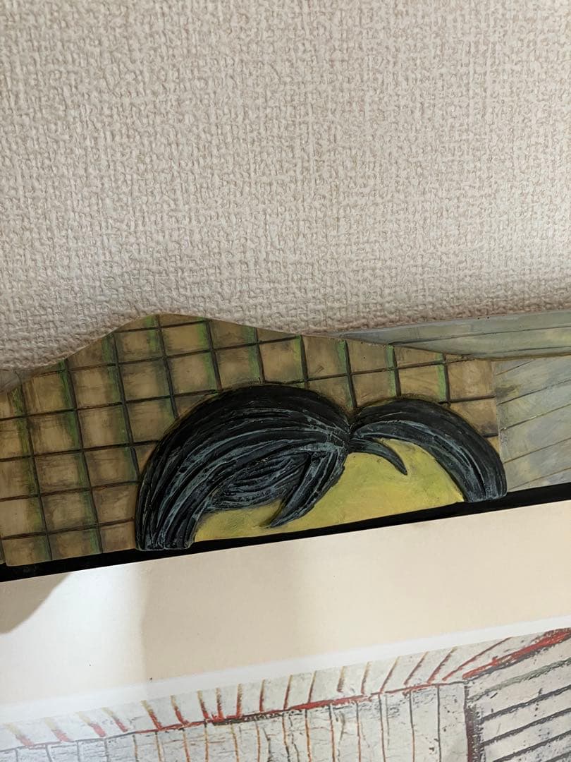 ドラ・マールの肖像　ピカソ　 立体面白い額縁　3D 大