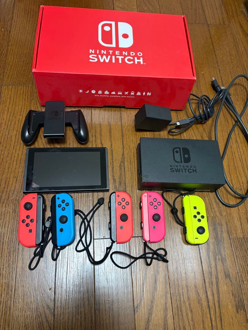 ニンテンドースイッチ　2021年製　バッテリー強化モデル　修理キット付