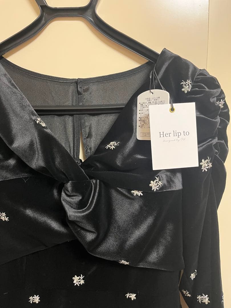 ワンピース Herripto Belmont Floral Velour Dress M