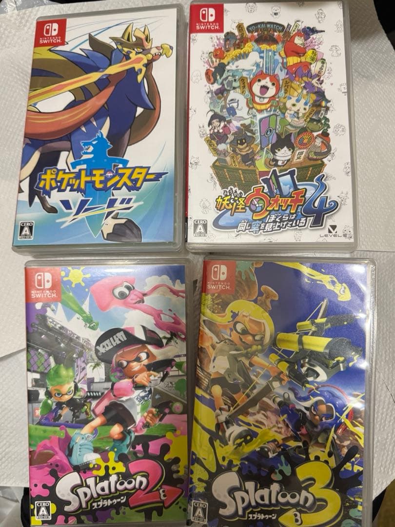 Switchソフトスプラトゥーン2、3 ・ポケモンソードセット