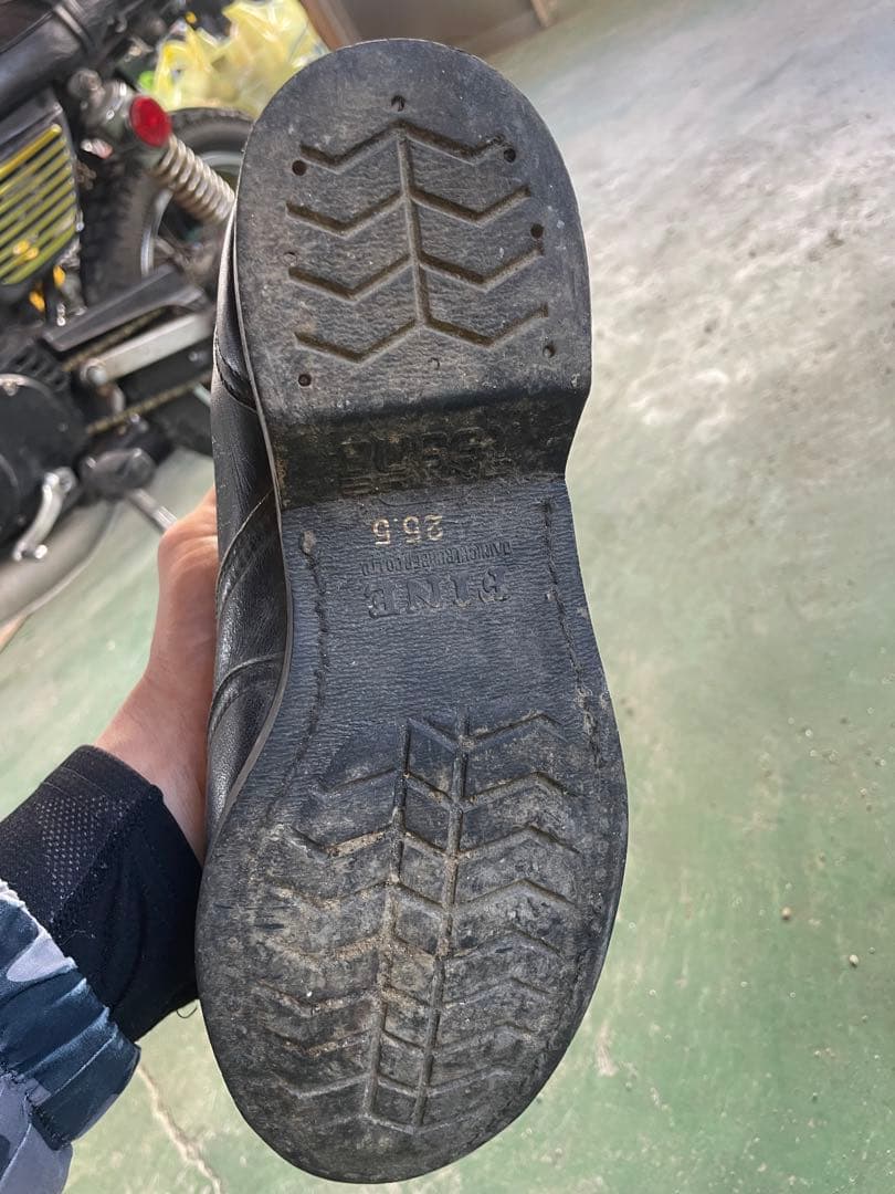 当時物BUGGY バイクブーツ 黒 レザー25.5
