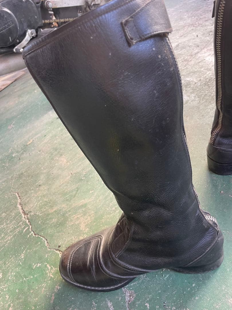 当時物BUGGY バイクブーツ 黒 レザー25.5