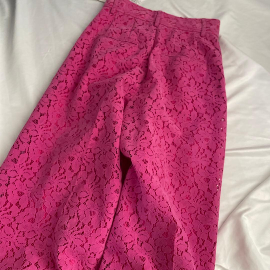 MAISON SPECIAL メゾンスペシャル　フロッキー レース パンツ