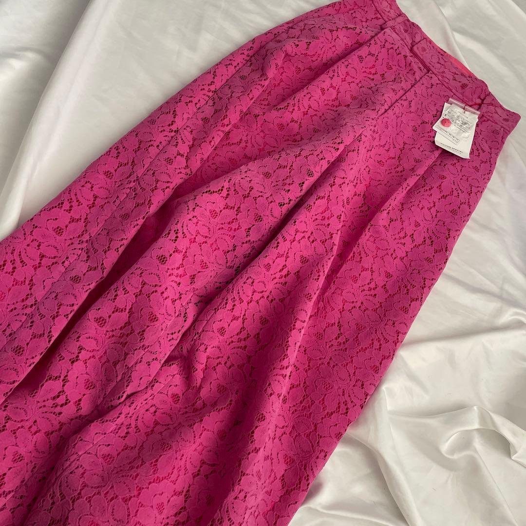 MAISON SPECIAL メゾンスペシャル　フロッキー レース パンツ