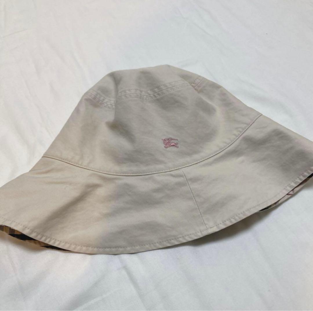 【みさ　美品】バーバリー　バケットハット　帽子 ノバチェック