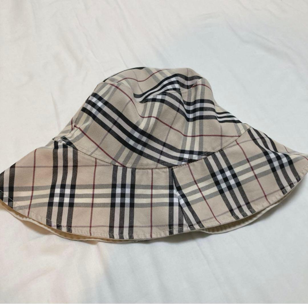 【みさ　美品】バーバリー　バケットハット　帽子 ノバチェック