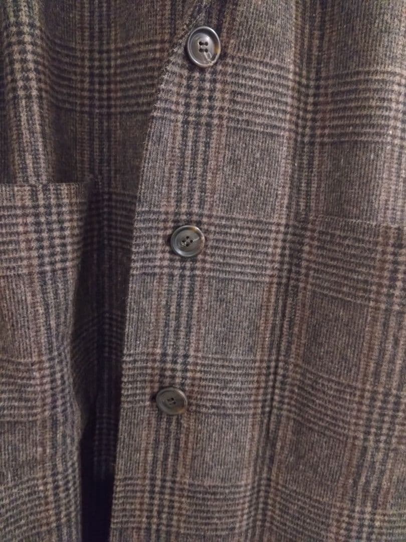 Le Melange チェック柄ロングコート