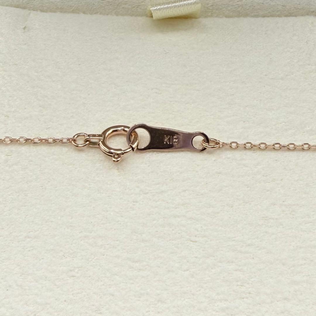 【新品同様】 ヴァンドーム青山 K18 ダイヤ0.22ct グレース ネックレス