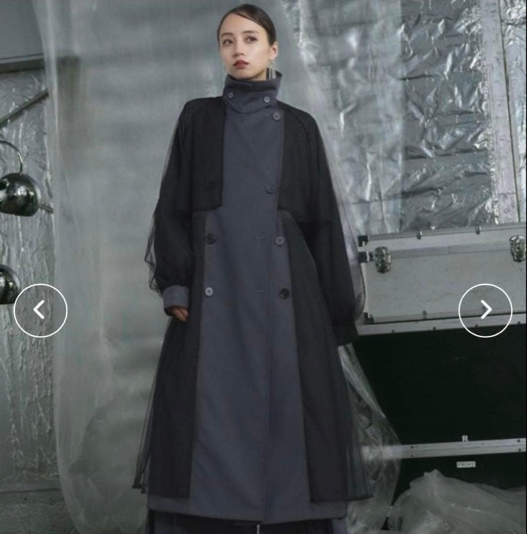 HARE カットオフチュールトレンチコート