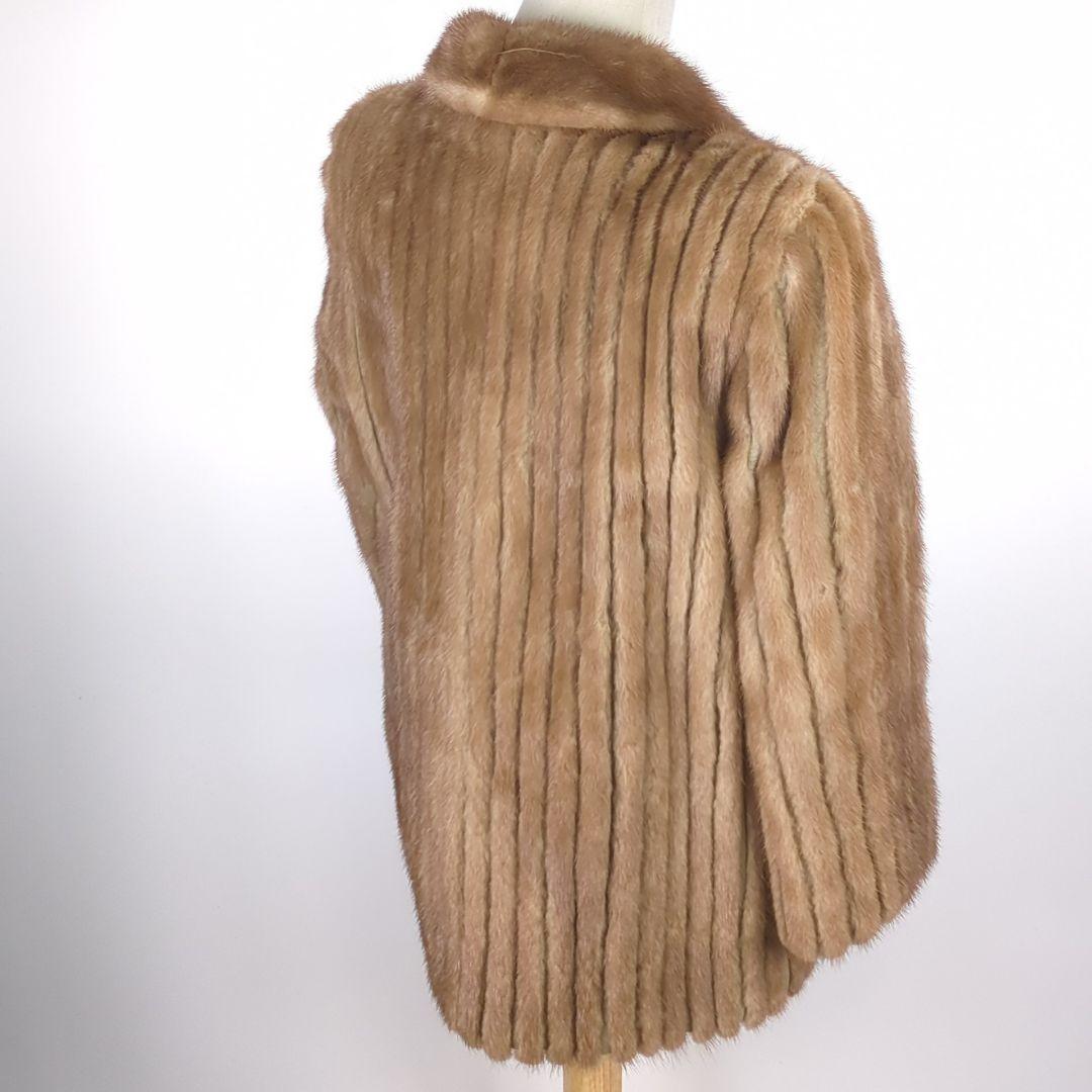 SAGA MINK サガミンク 金サガ 毛皮 ベージュ 毛皮コート 高級品 美品