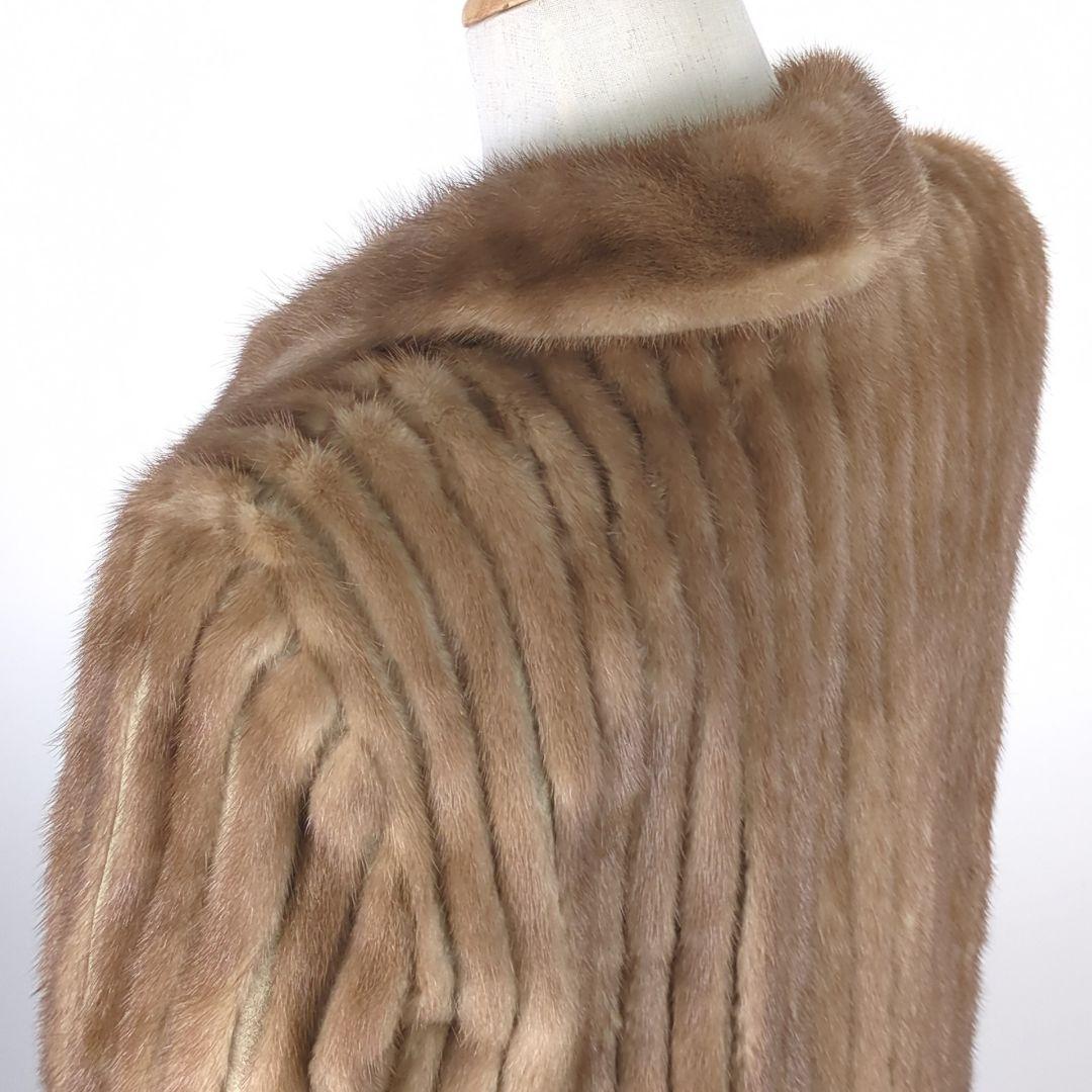 SAGA MINK サガミンク 金サガ 毛皮 ベージュ 毛皮コート 高級品 美品
