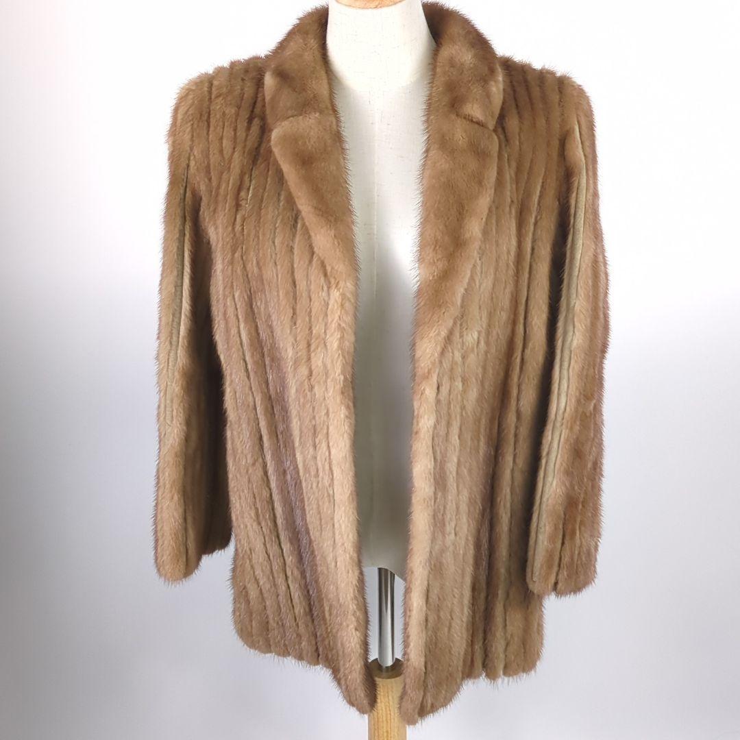 SAGA MINK サガミンク 金サガ 毛皮 ベージュ 毛皮コート 高級品 美品