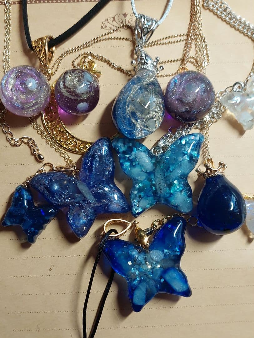 オーダー　まろりん　ハンドメイド　ブッタナッツアレンジ　レジンアクセサリー