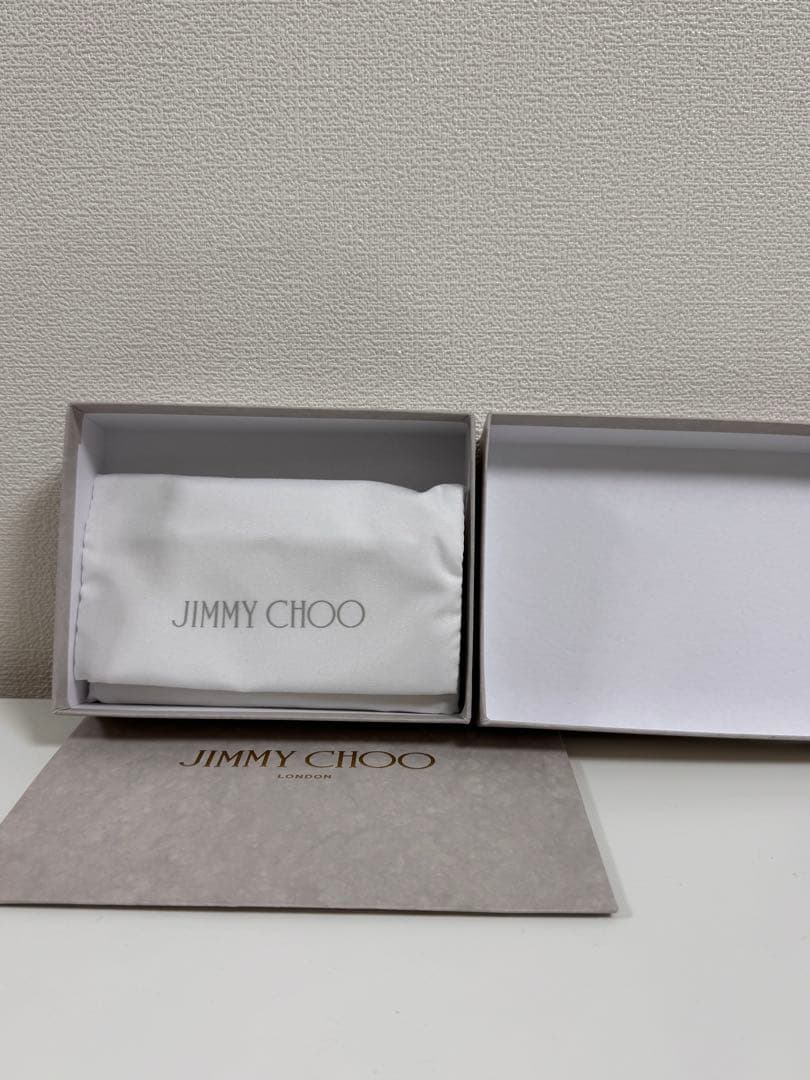 JIMMY CHOO ゴールドレザーキーケース