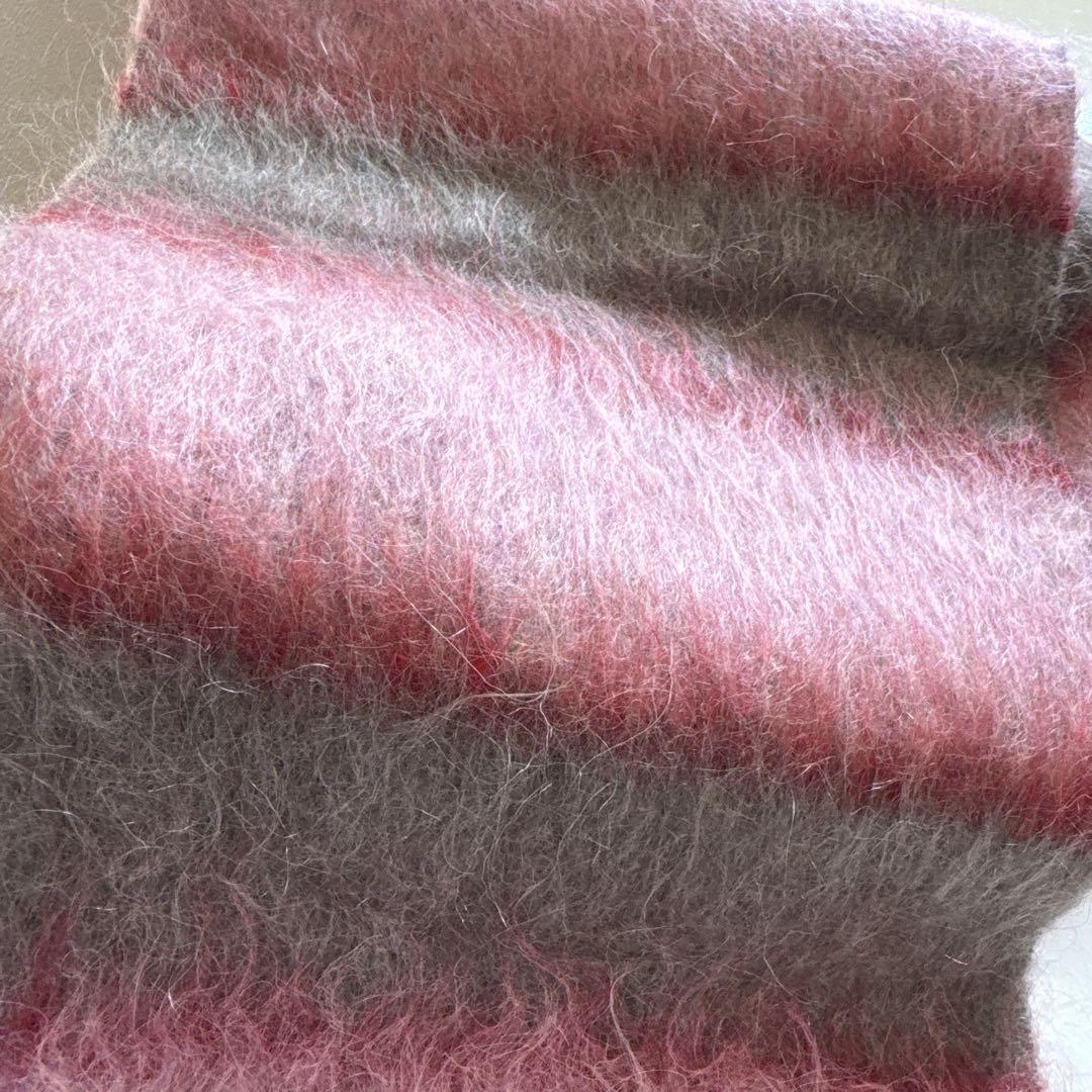 新品同様　MARNI マルニ　モヘア　ウール　マフラー　ストール　ボーダー