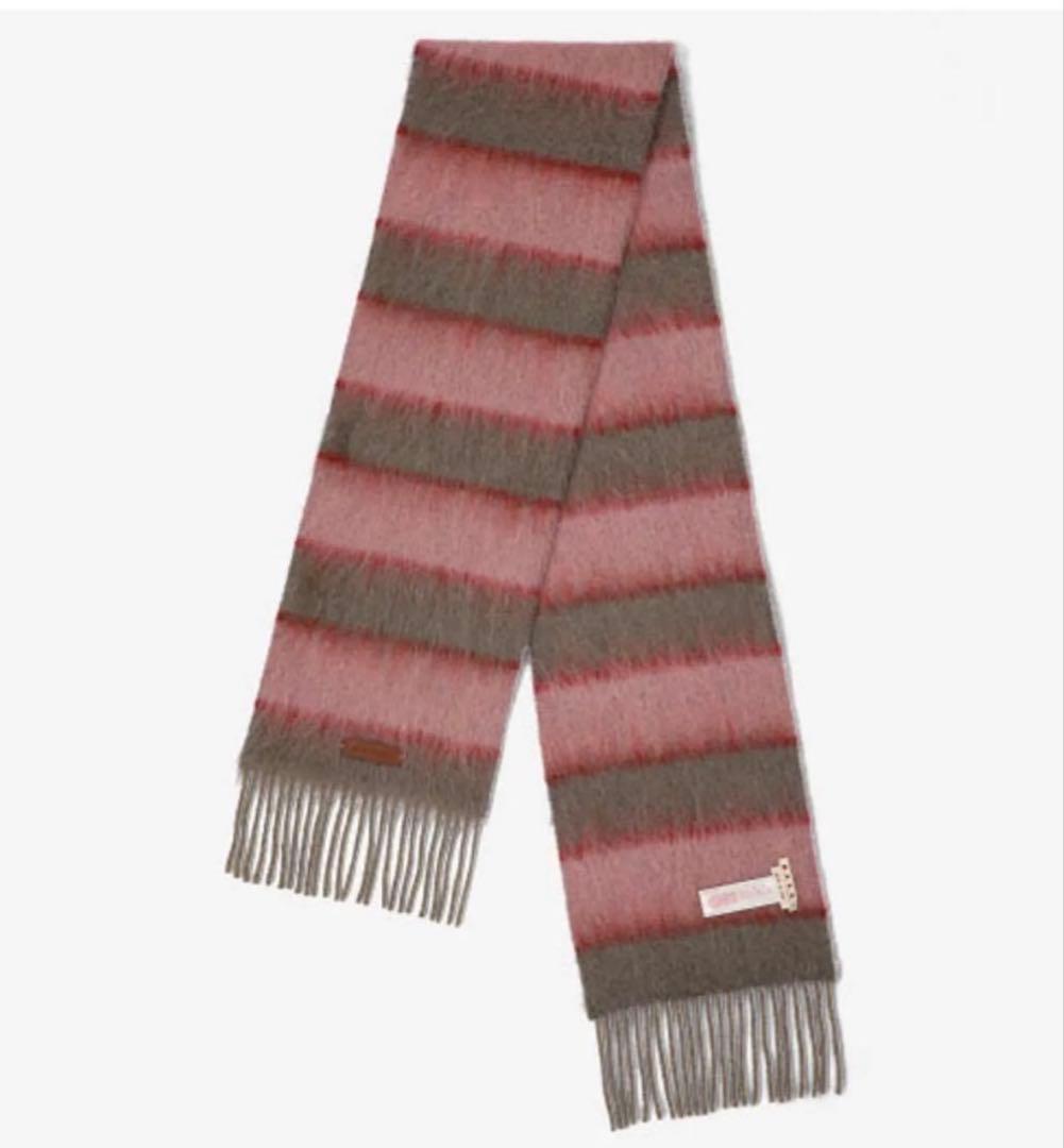 新品同様　MARNI マルニ　モヘア　ウール　マフラー　ストール　ボーダー