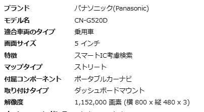 美品Panasonic カーナビ gorilla　5インチ