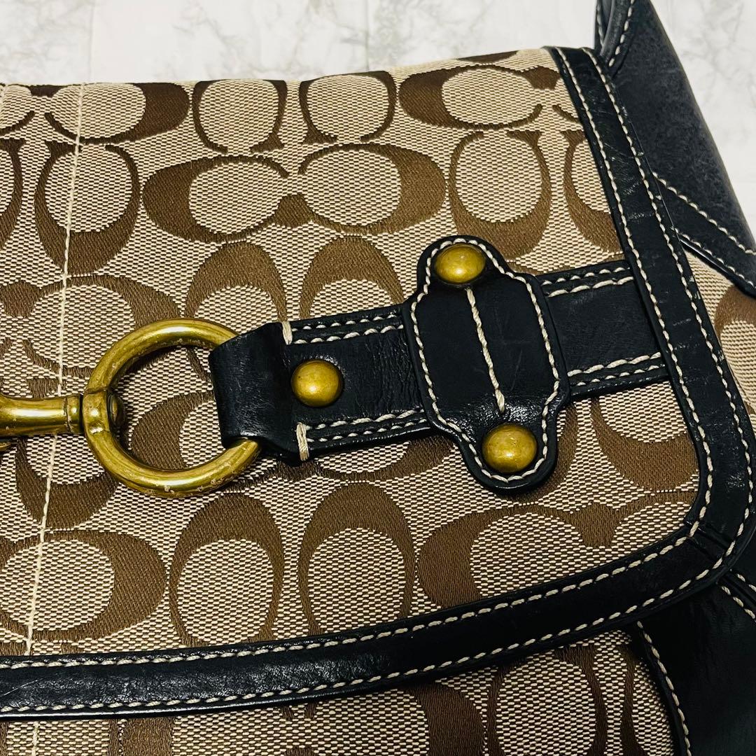 美品　COACH コーチ　レガシー　シグネチャー　ワンショルダー Y2K