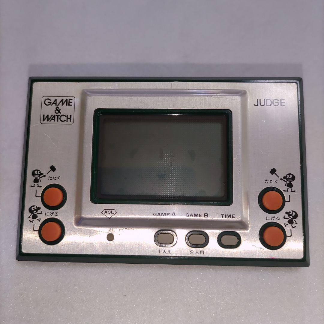 ゲーム＆ウォッチ シルバー　ジャッジ 前期版モスグリーン