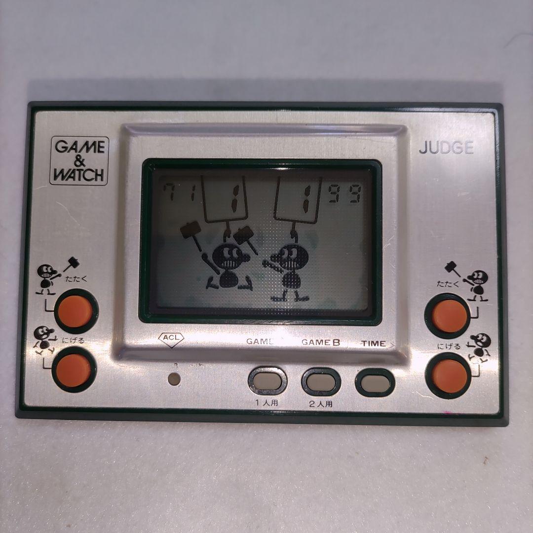 ゲーム＆ウォッチ シルバー　ジャッジ 前期版モスグリーン