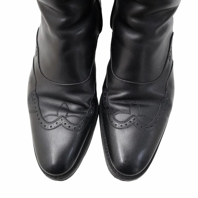 ルイヴィトン レザー サイドジップ ウィングチップ ブーツ 26cm