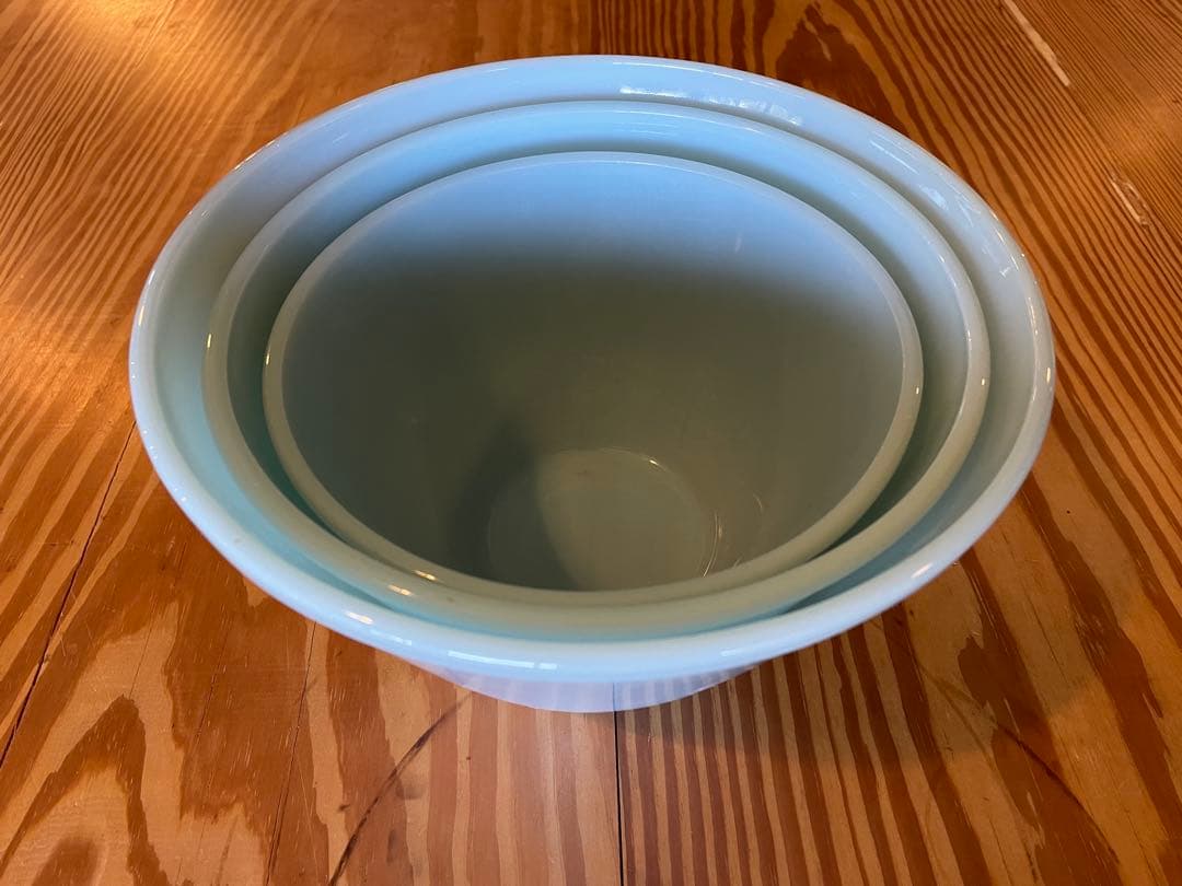 ファイヤーキング ターコイズブルー ミキシングボウル S M L 3点セット