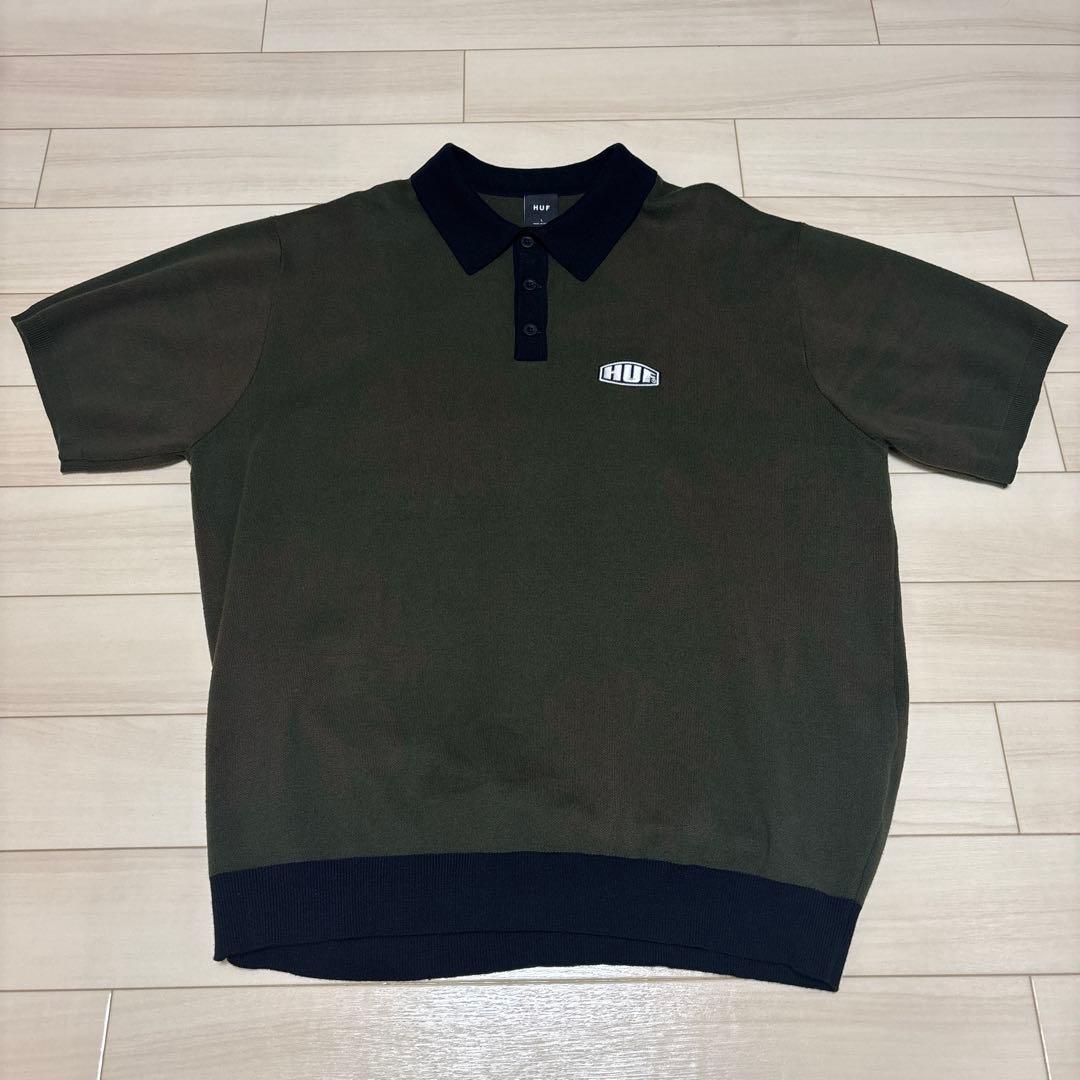 FLOWER KNIT POLO HUF ハフ　ポロシャツ