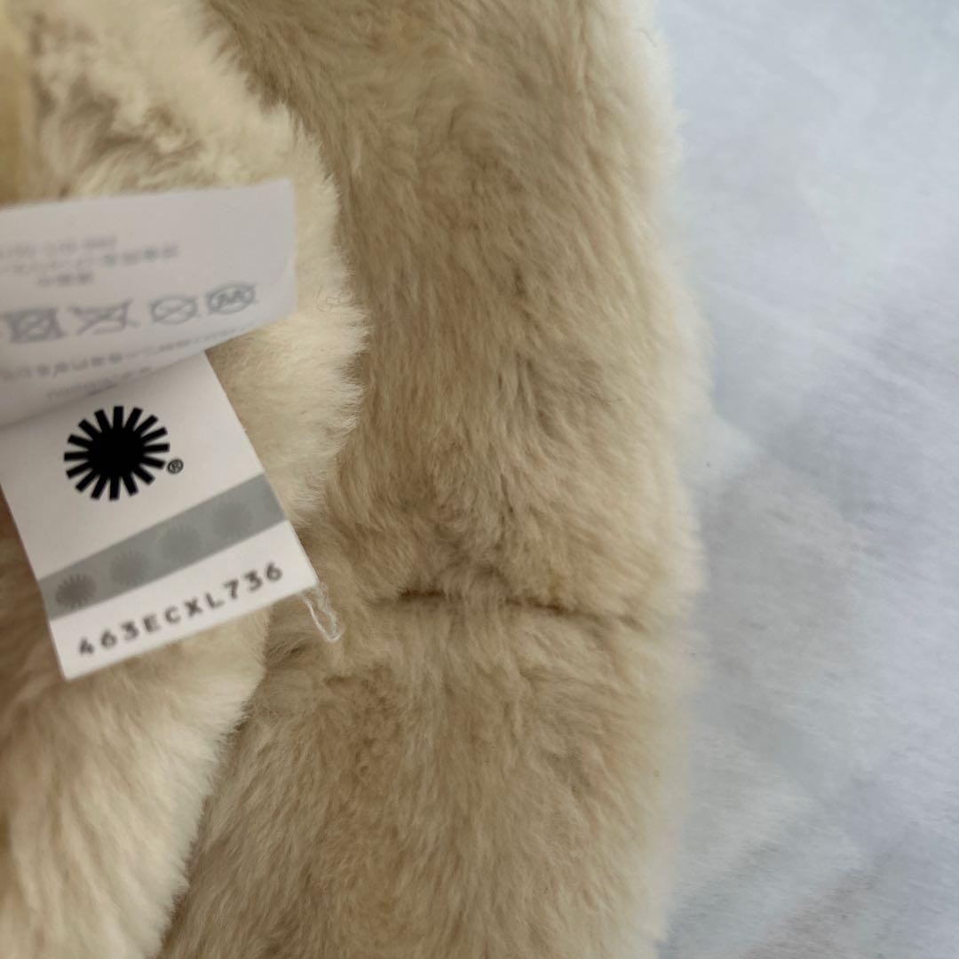 美品★UGG　ムートンハット帽子アグ　バケハ　シープスキンチェスナット