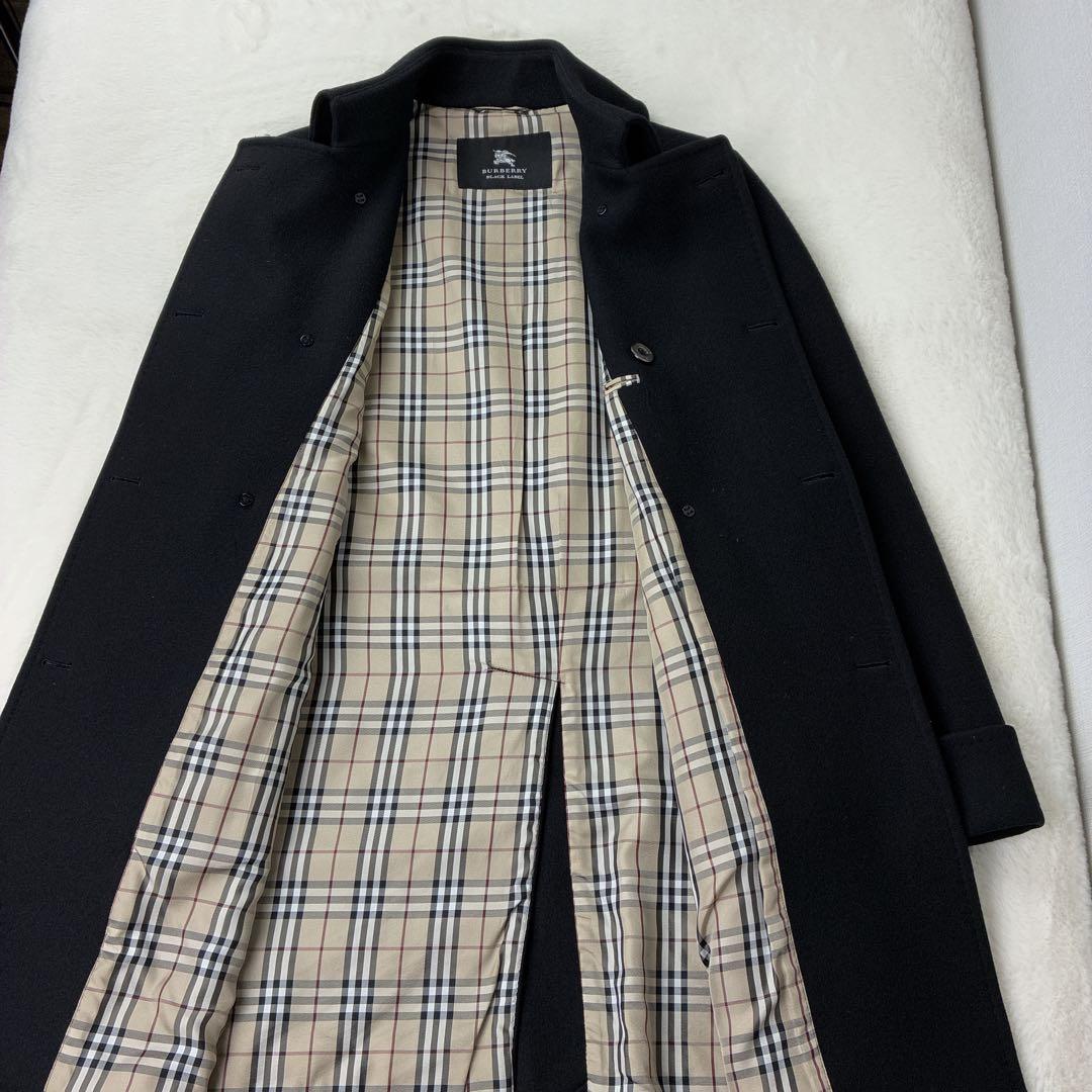 BURBERRY BLACK LABEL アンゴラ混Pコート L