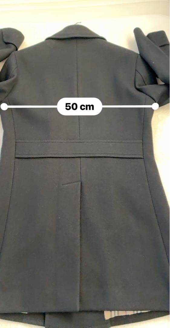 BURBERRY BLACK LABEL アンゴラ混Pコート L