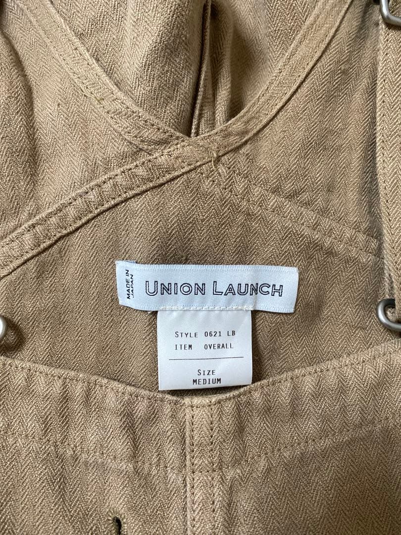 UNION LAUNCH ロンハーマン 別注 リネンオーバーオール