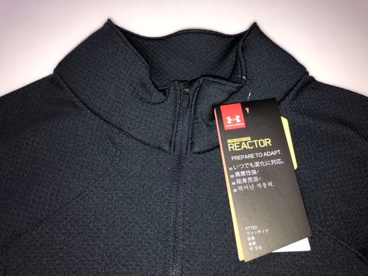 12アンダーアーマー◆1298256 リアクターフィッティドコールドギアL黒長袖