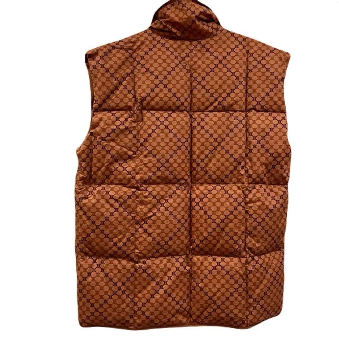 【CELINE】セリーヌ マカダム柄 ダウンベスト西川ダウン 男女兼用