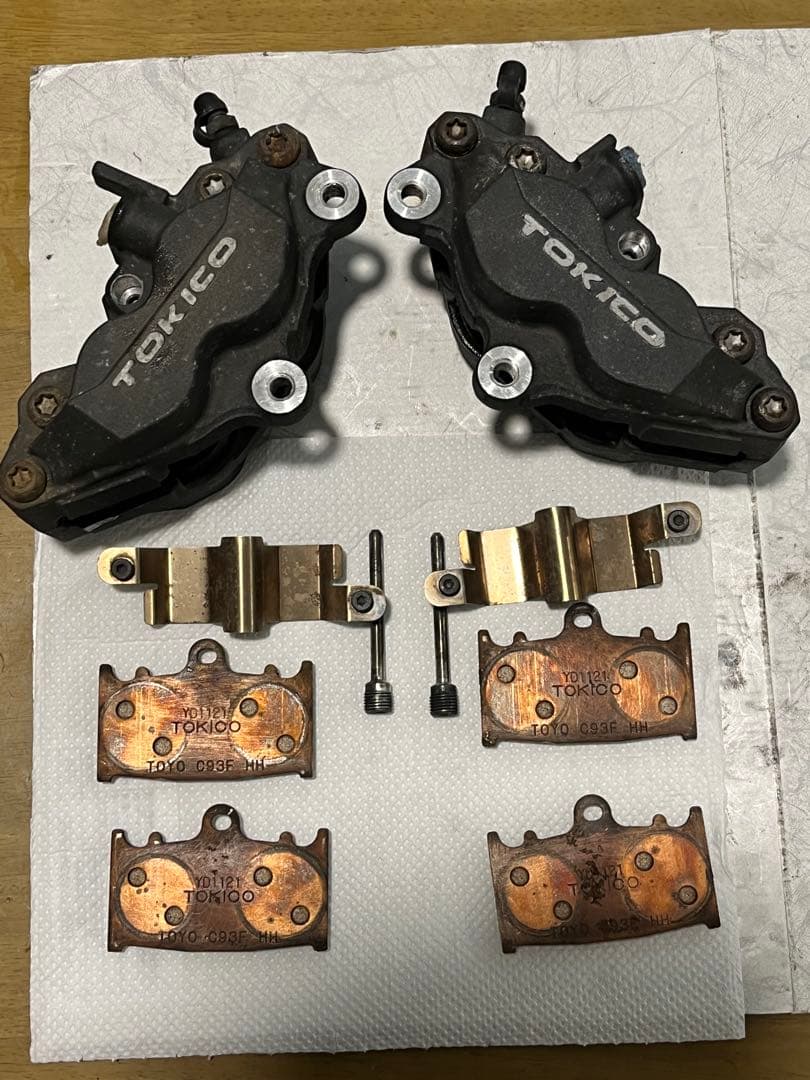 清掃済　ZRX1200 ダエグ DAEG純正トキコブレーキキャリパー☆62mm☆