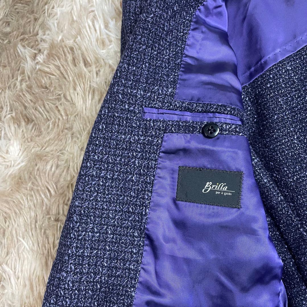 おじさん‼️ブリッラペルイルグースト テーラードジャケット パープル