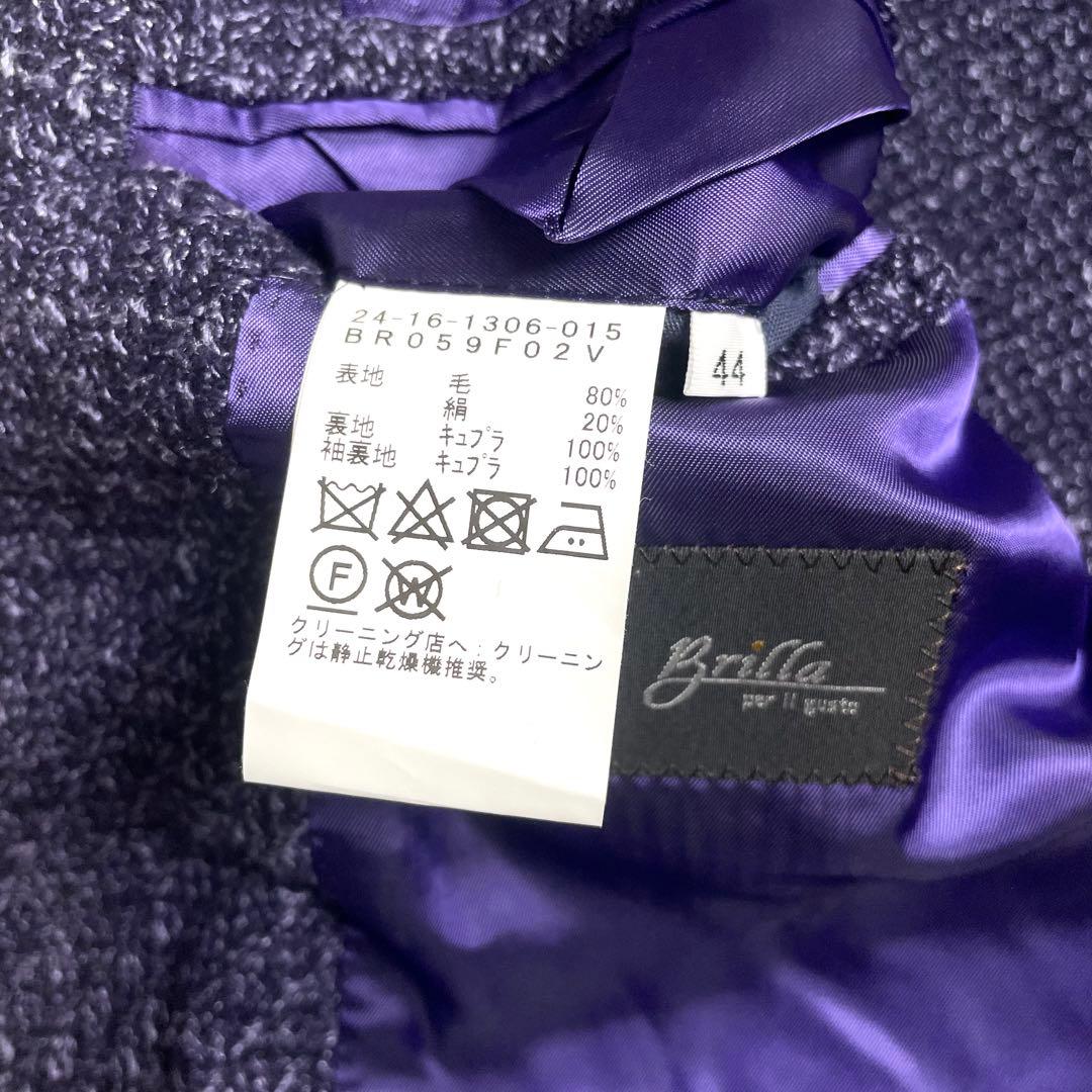 おじさん‼️ブリッラペルイルグースト テーラードジャケット パープル