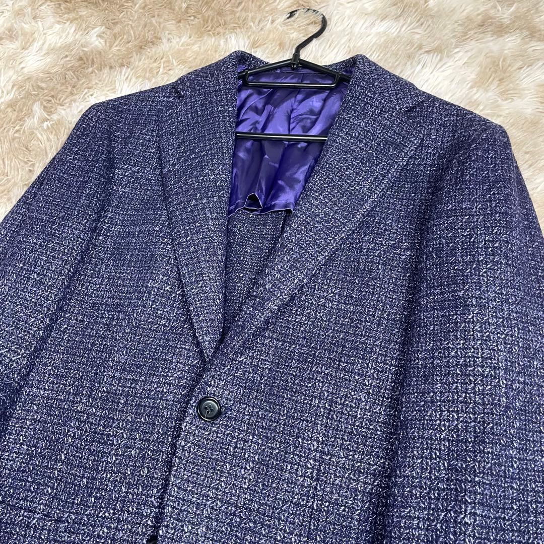 おじさん‼️ブリッラペルイルグースト テーラードジャケット パープル